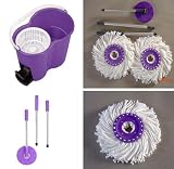 Spin Mop and Go (1011) Mop plus 2 rotating mop heads. No more ringing your mop out. Spin dry your mop effortlessly.