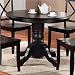 Home Styles 5178-30 Round Pedestal Dining Table- Black