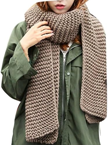 Women Shawl, Misaky Solid Color Long Section Scarf (18030CM/70.911.8'', Coffee)