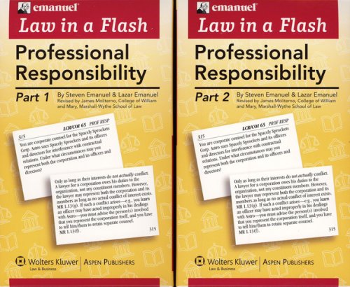 Professional Responsibility Liaf 2007 (Law in a Flash Cards)