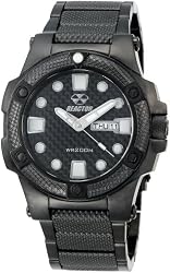 REACTOR Men's 72501 Meltdown Black Dial Black Nitride Plated Watch