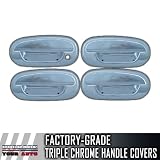 1998-2002 Lincoln Navigator 4dr Chrome Door Handles Covers (No Keypad, No Passenger... 