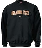 Oklahoma State Cowboys Black Classic II College Embroidered Crewneck Sweatshirt By Nike Team Sports