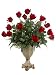 32" Classic Artificial Red Rose Silk Flower Arrangement