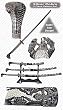 3 Piece Silver Cobra Katana Set w/ Stand