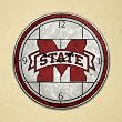 Misissippi St - Art Glass Clock (12in)