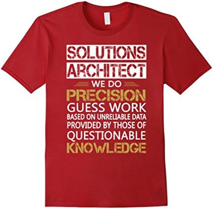 Men's Solutions architect t shirt Medium Cranberry