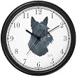 Scottish Terrier Dog (MS) Wall Clock by WatchBuddy Timepieces (White Frame)