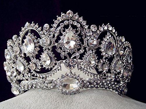 Crystal diamond bride bridal wedding hair head band wear pearl rh…