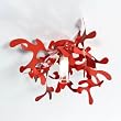 Mini Coral P - Plafonnier rouge