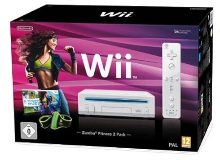 Console Nintendo Wii blanche - 'Zumba fitness 2 : sculptez votre corps en musique' série limitée