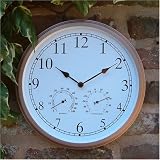 Outdoor Satin Copper Clock (DS1059)