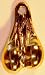 Key Chain Truck Nuts Truck Balls Bull Nutz 2 Tall Gold Toned Chrome