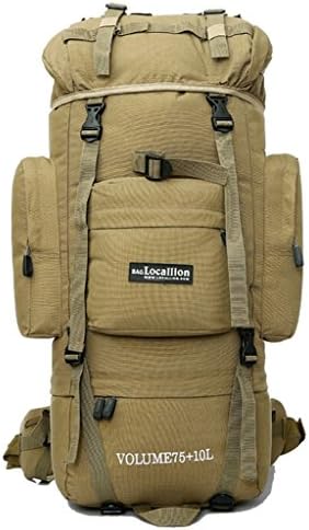 Donyan Outdoor Waterproof Mountain Hiking Backpack Large Volume 13*9.8*23.6" Khaki