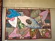 Brown Vintage Sari Tapestry Handmade Wall Hanging