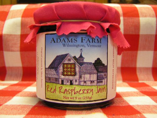 Adams Farm Red Raspberry Jam, 9 Oz Jar by Raspberry Preserves