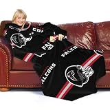 NFL Adult Comfy Throw, Officially Licensed Blanket with Sleeves 