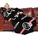 NFL Adult Comfy Throw, Officially Licensed Blanket with Sleeves Stripes Design