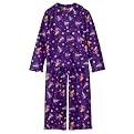 Girls' 2-piece Princess Coat PJ Set - Purple