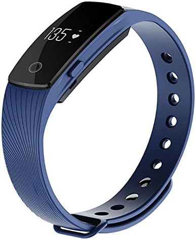 Original H1 ID107 Bluetooth Smart Bracelet Sport Smart Band Heart Rate Monitor Wristband Fitness Tracker for Android and iOS smartphone (Blue)