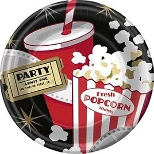 Fresh Popcorn Lunch Plates 8ct by Factory Card and Party Outlet