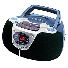 Memorex MP3110-01 CD Player Boombox with Analog AM/FM Tuner (Blue)