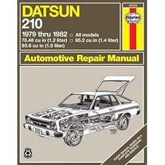 Datsun 210 All Models 1979 Thru 1982 75.48 Cu in (1.2 Liter 85.2 Cu in 1.4 Liter 90.8 Cu in)