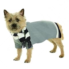 Karlie 16986 - Hundepullover mit Schal - 26 cm, grau