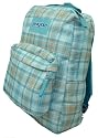 JanSport Superbreak rucksack in Acapulco Blue Tartan