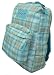 JanSport Superbreak rucksack in Acapulco Blue Tartan