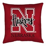 Nebraska Cornhuskers ( University Of ) NCAA 17x17 Inches Locker Room Toss Pillow