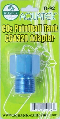 AQUATEK CO2 Paintball Tank CGA 320 Adapter by AQUATEK OF CALIFORNIA