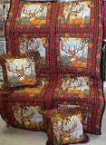 Broken Silence Deer Throw with Pillows