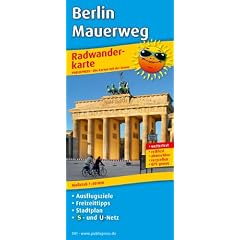 Radwanderkarte Berlin Mauer-Radweg: Mit Ausflugszielen & Freizeittipps und Stadtplan sowie S- und U-Bahnnetz, wetterfest, rei�fest, abwischbar, ... wetterfest, reissfest, abwischbar, GPS-genau