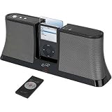 iLive ISPK2806BLK iPod Speakers with Remote Control & Dock for iPod (Black)