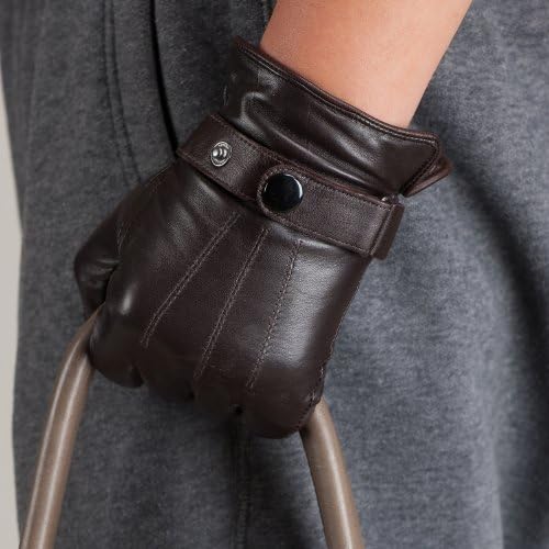 Kursheuel Men Touch Screen Italian Nappa Leather winter super warm Gloves KU013