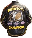 Washington Redskins 3-Time Super Bowl Champions Pleather Jacket