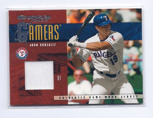 2003 Donruss Gamers Game Used Jersey #14 Juan Gonzalez Texas Rangers #'ed to 500