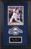 Prince Fielder Milwaukee Brewers Deluxe Framed Unsigned 8x10 Photograph with Plate