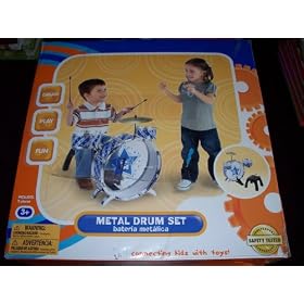 Kids Toy Metal Drum Set by 