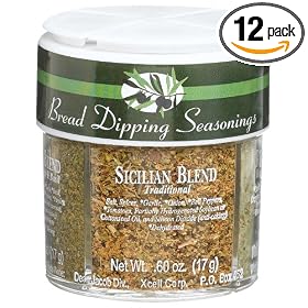 Dean Jacobs 4 Bread Dipping Seasonings, Regular, 2.4-Ounce Jars (Pack of 12)