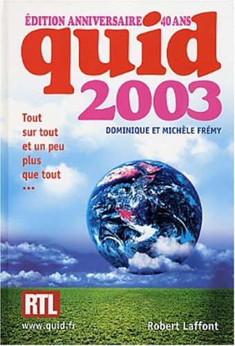 Quid, édition 2003 Quid, édition 2003