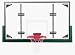 42 x 72 Rectangular Steel Frame Glass Conversion Basketball Backboard with Adapter Kit