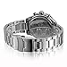 Voeons Mens Watches Luminous Hands Silver Band Blue Dial with Calendar