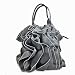 Nila Anthony Black Ruffle Petal Bag