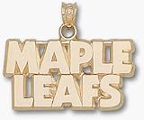 Toronto Maple Leafs 'Maple Leafs' Pendant - 14KT Gold Jewelry