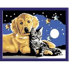 Ravensburger 27878 - Funkelnder Sternenhimmel - Malen nach Zahlen Brilliant, 13 x 18 cm