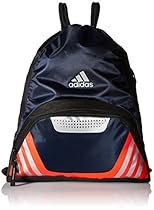 adidas Team Speed II Sackpack, Collegiate Navy/Bold Orange/Grey, One Size
