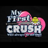 My First Crush Softball T-shirt