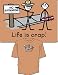 Pet Supplies : Life is Crap Humorous Skateboarding T-Shirt ... Medium